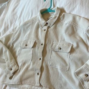 BDG corduroy crop shirt small